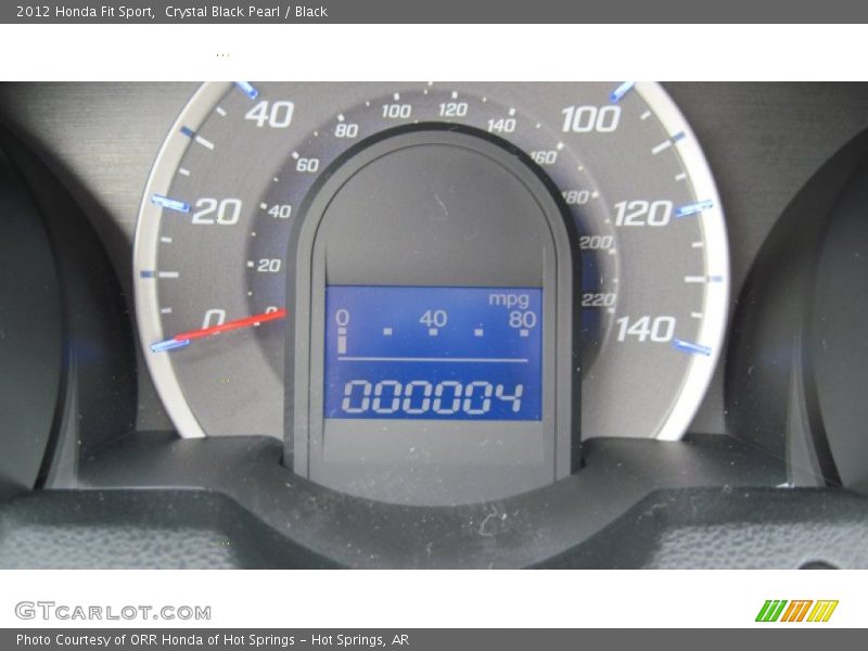 Crystal Black Pearl / Black 2012 Honda Fit Sport