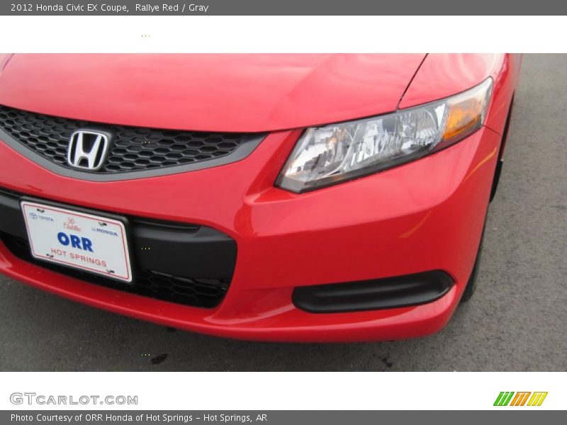 Rallye Red / Gray 2012 Honda Civic EX Coupe