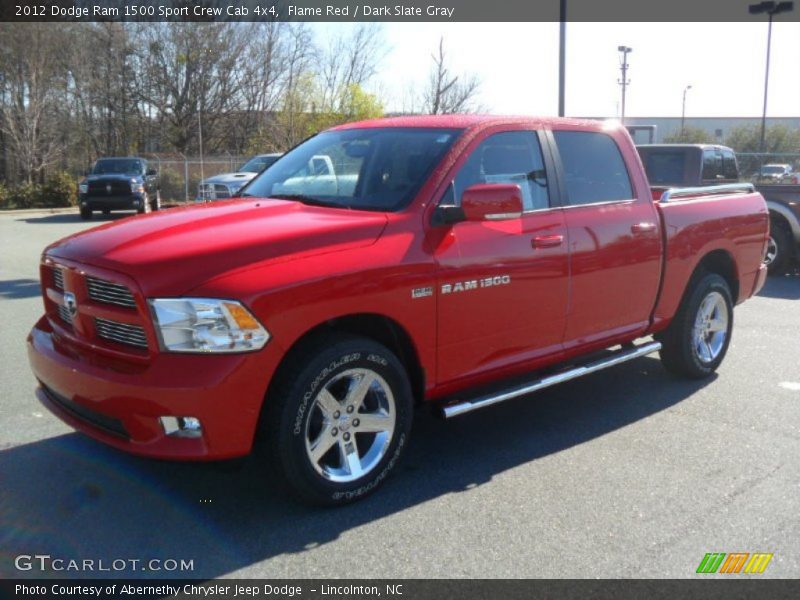 Flame Red / Dark Slate Gray 2012 Dodge Ram 1500 Sport Crew Cab 4x4