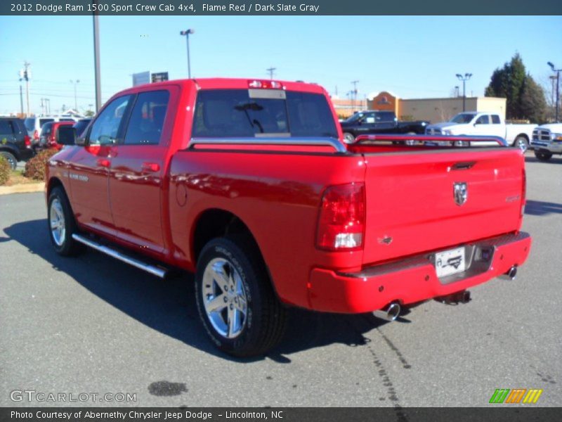 Flame Red / Dark Slate Gray 2012 Dodge Ram 1500 Sport Crew Cab 4x4