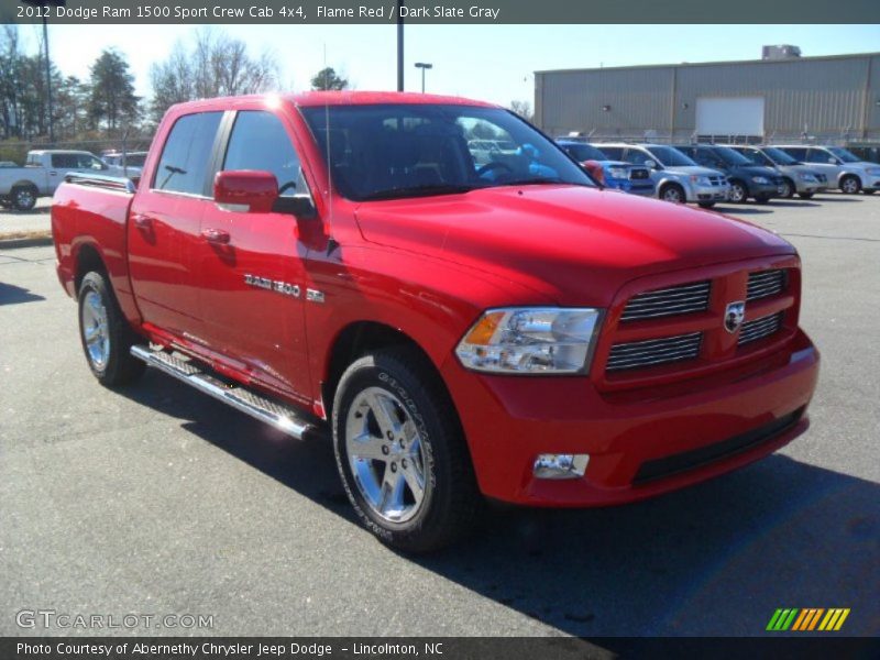 Flame Red / Dark Slate Gray 2012 Dodge Ram 1500 Sport Crew Cab 4x4
