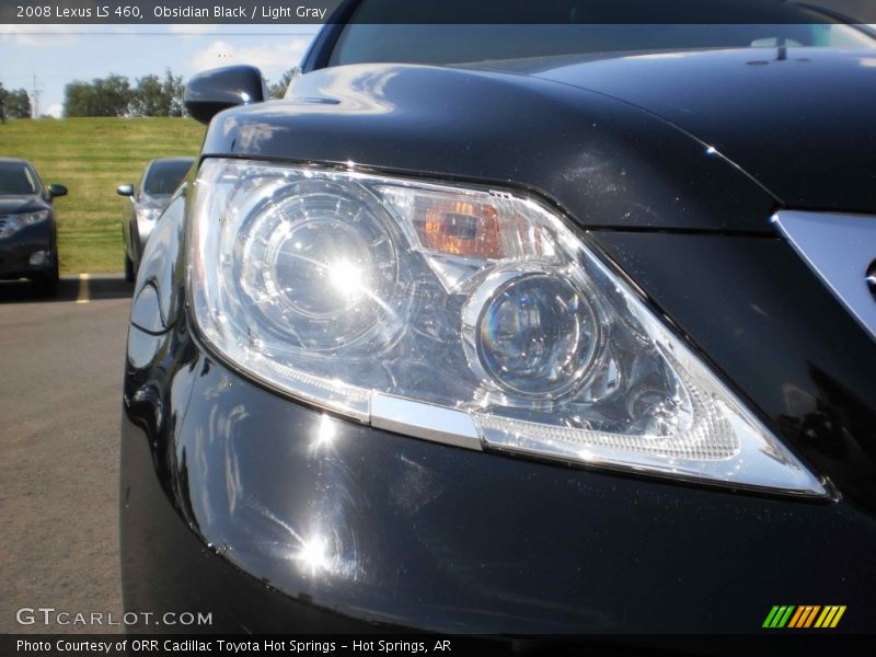 Obsidian Black / Light Gray 2008 Lexus LS 460