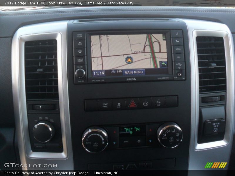 Flame Red / Dark Slate Gray 2012 Dodge Ram 1500 Sport Crew Cab 4x4