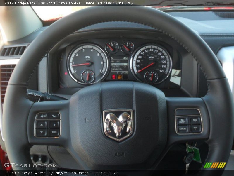 Flame Red / Dark Slate Gray 2012 Dodge Ram 1500 Sport Crew Cab 4x4
