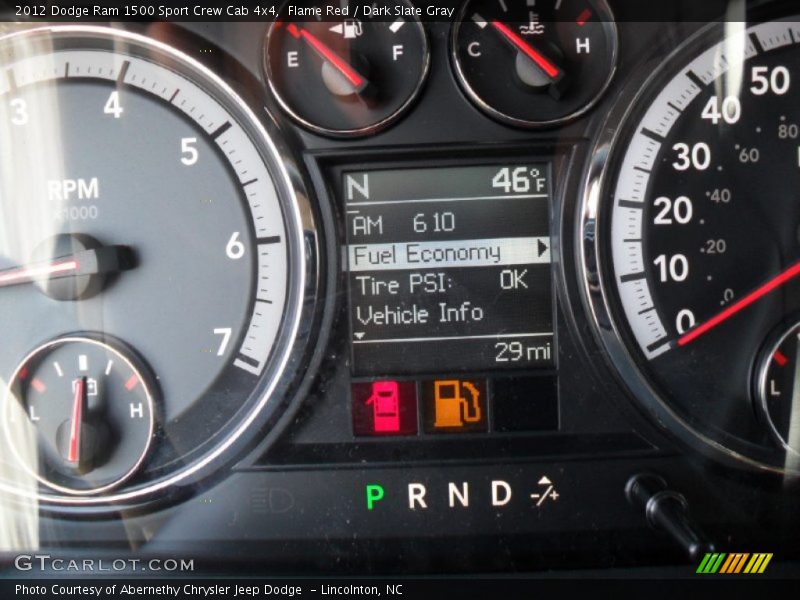 Flame Red / Dark Slate Gray 2012 Dodge Ram 1500 Sport Crew Cab 4x4