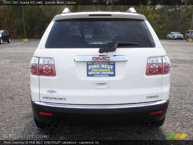 Summit White / Ebony 2007 GMC Acadia SLT AWD