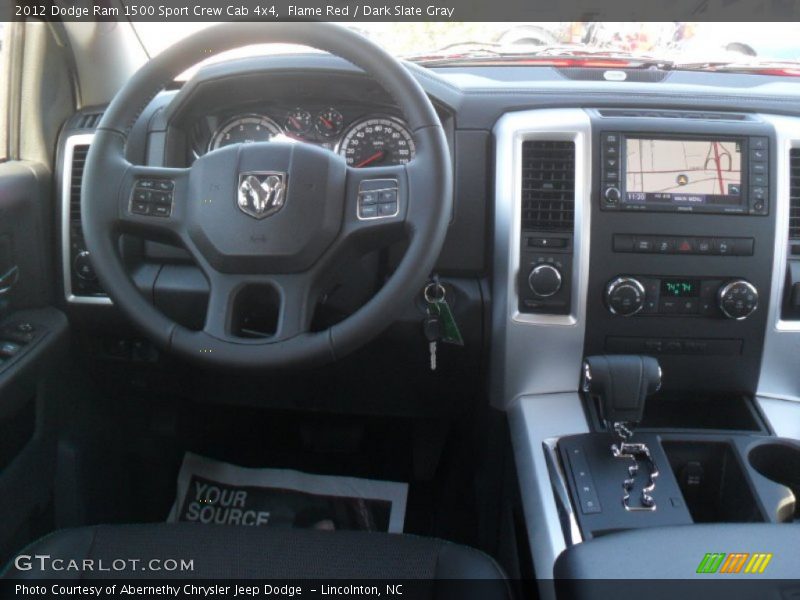 Flame Red / Dark Slate Gray 2012 Dodge Ram 1500 Sport Crew Cab 4x4