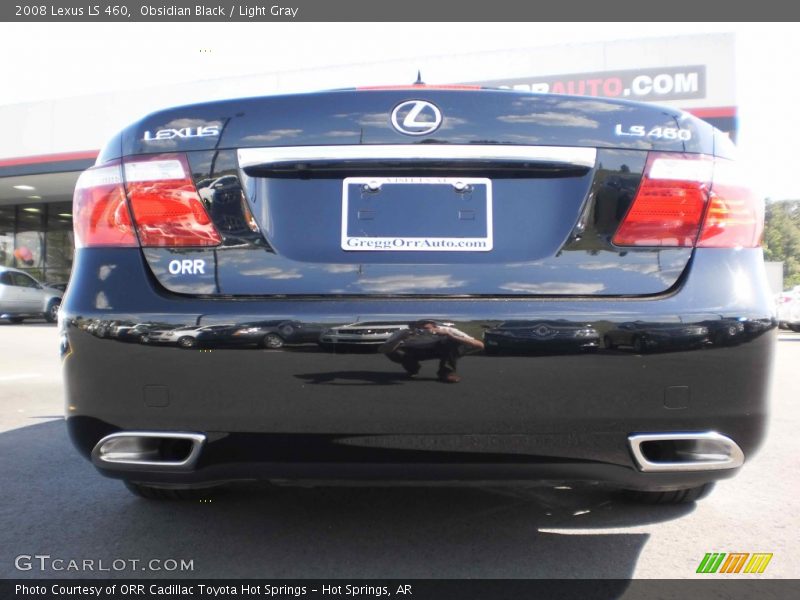 Obsidian Black / Light Gray 2008 Lexus LS 460