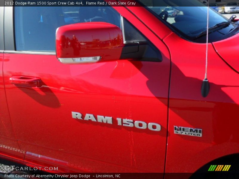 Flame Red / Dark Slate Gray 2012 Dodge Ram 1500 Sport Crew Cab 4x4