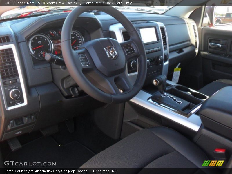 Flame Red / Dark Slate Gray 2012 Dodge Ram 1500 Sport Crew Cab 4x4