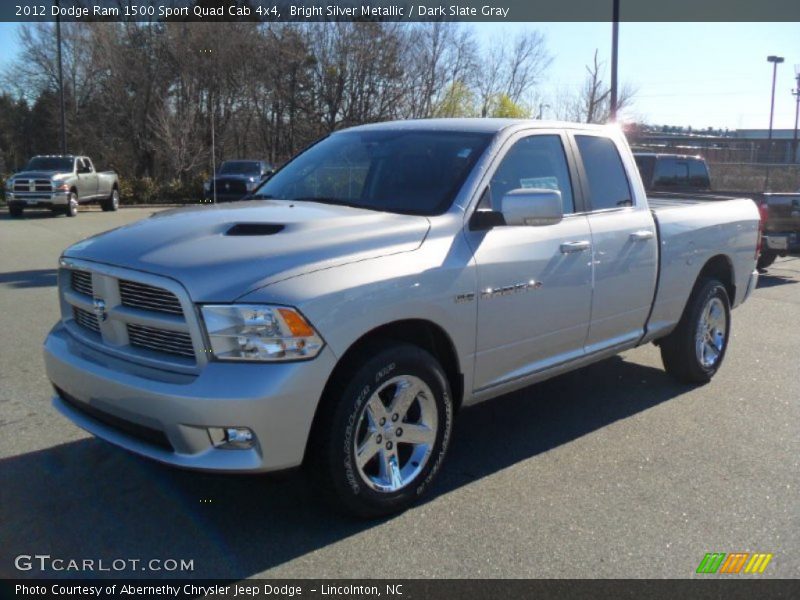 Bright Silver Metallic / Dark Slate Gray 2012 Dodge Ram 1500 Sport Quad Cab 4x4