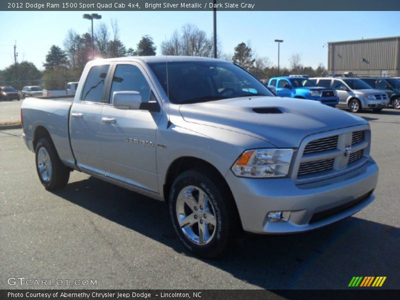 Bright Silver Metallic / Dark Slate Gray 2012 Dodge Ram 1500 Sport Quad Cab 4x4