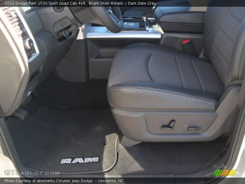 Bright Silver Metallic / Dark Slate Gray 2012 Dodge Ram 1500 Sport Quad Cab 4x4