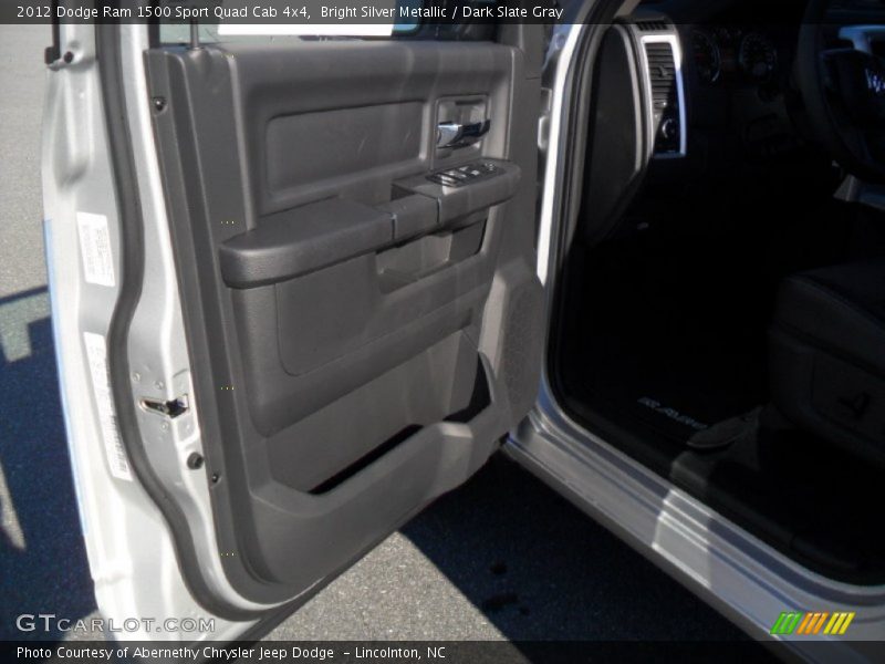 Bright Silver Metallic / Dark Slate Gray 2012 Dodge Ram 1500 Sport Quad Cab 4x4