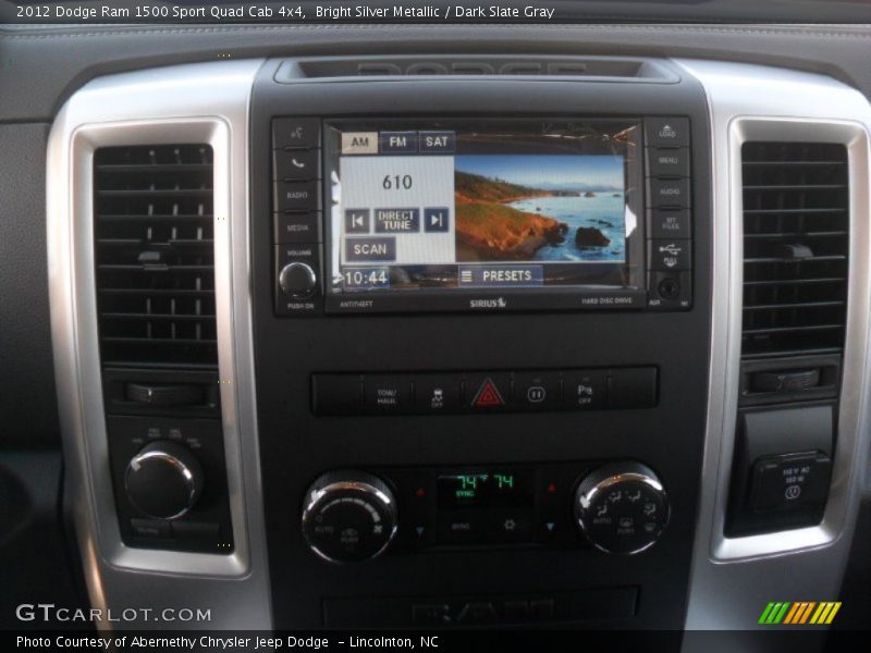 Bright Silver Metallic / Dark Slate Gray 2012 Dodge Ram 1500 Sport Quad Cab 4x4
