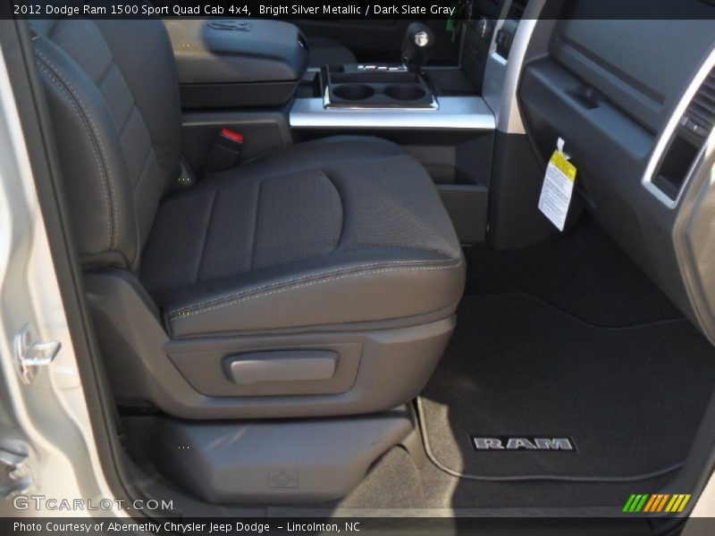 Bright Silver Metallic / Dark Slate Gray 2012 Dodge Ram 1500 Sport Quad Cab 4x4