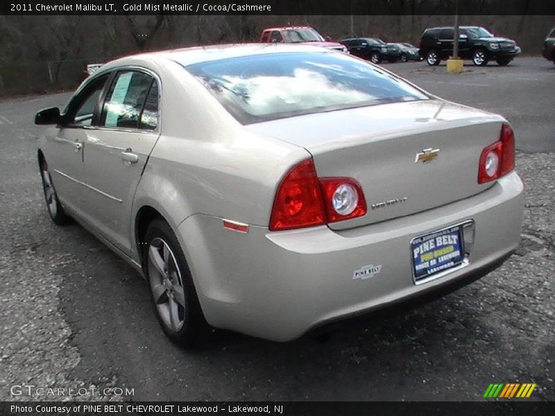 Gold Mist Metallic / Cocoa/Cashmere 2011 Chevrolet Malibu LT