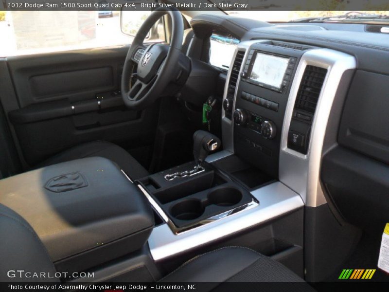 Bright Silver Metallic / Dark Slate Gray 2012 Dodge Ram 1500 Sport Quad Cab 4x4