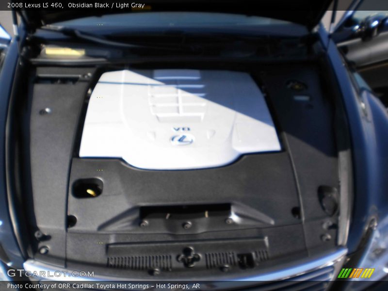 Obsidian Black / Light Gray 2008 Lexus LS 460