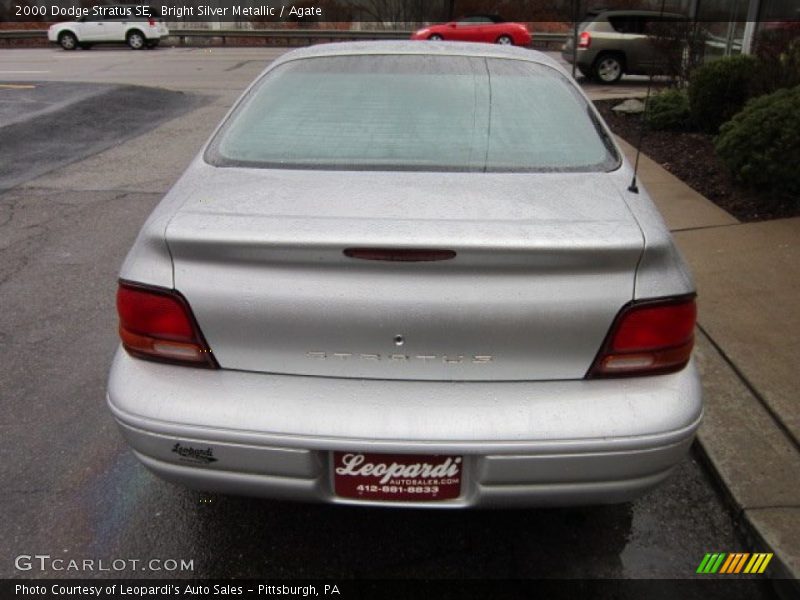 Bright Silver Metallic / Agate 2000 Dodge Stratus SE