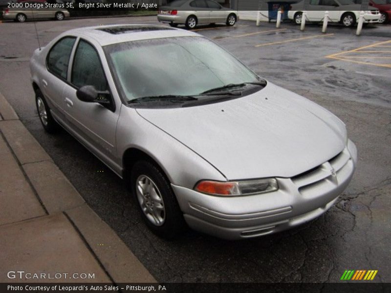 Bright Silver Metallic / Agate 2000 Dodge Stratus SE
