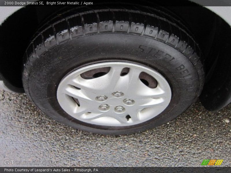 Bright Silver Metallic / Agate 2000 Dodge Stratus SE