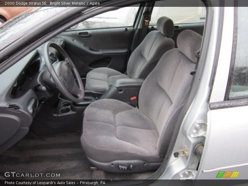Bright Silver Metallic / Agate 2000 Dodge Stratus SE