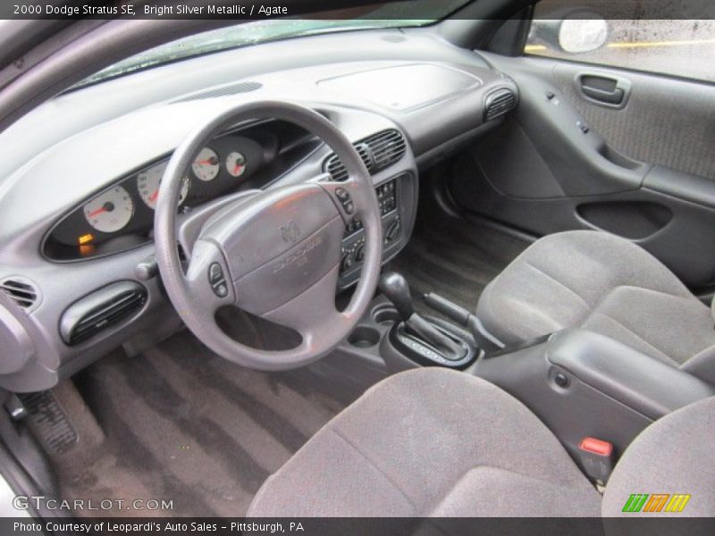 Bright Silver Metallic / Agate 2000 Dodge Stratus SE