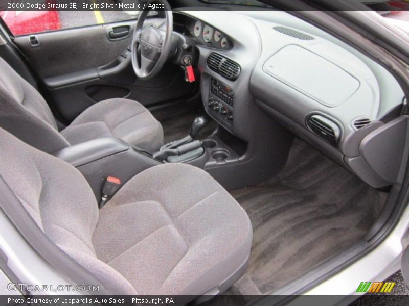 Bright Silver Metallic / Agate 2000 Dodge Stratus SE