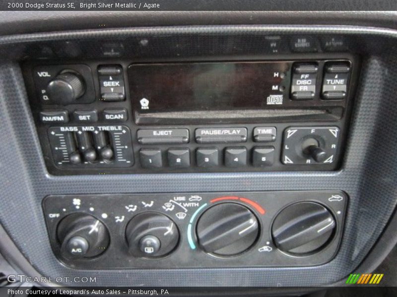 Bright Silver Metallic / Agate 2000 Dodge Stratus SE