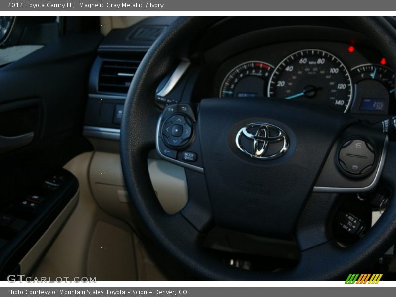 Magnetic Gray Metallic / Ivory 2012 Toyota Camry LE