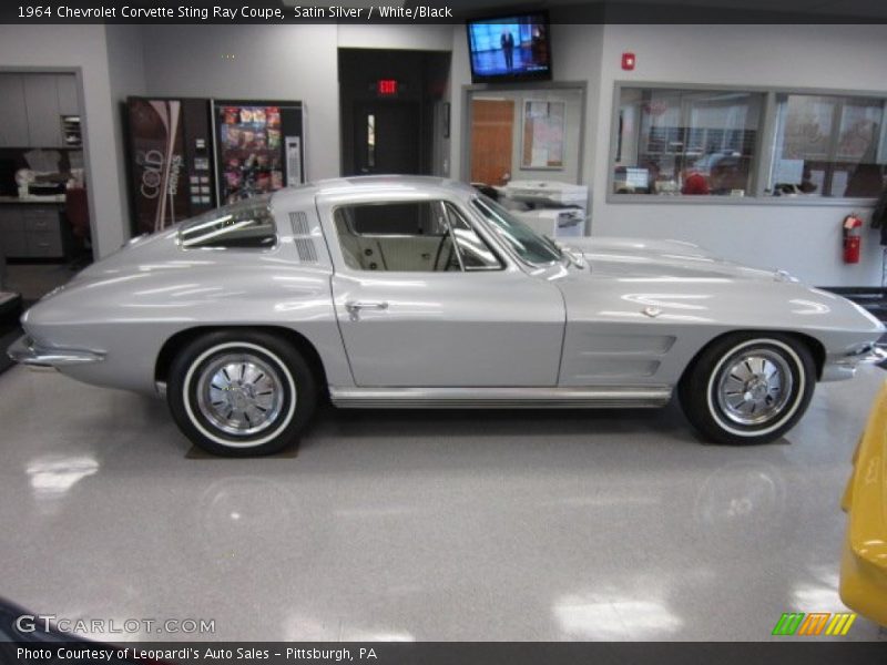 Satin Silver / White/Black 1964 Chevrolet Corvette Sting Ray Coupe