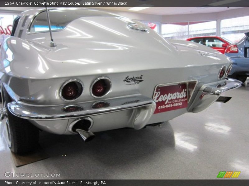 Satin Silver / White/Black 1964 Chevrolet Corvette Sting Ray Coupe