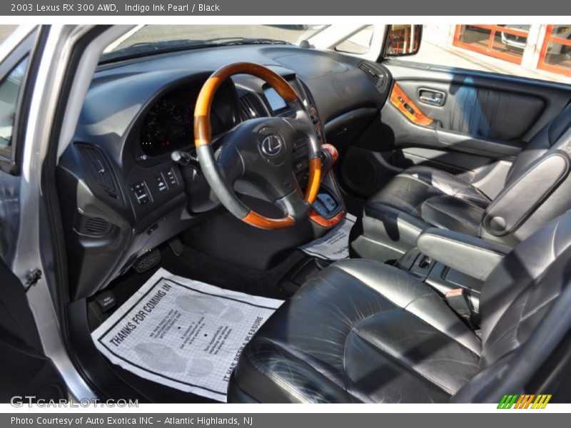 Indigo Ink Pearl / Black 2003 Lexus RX 300 AWD