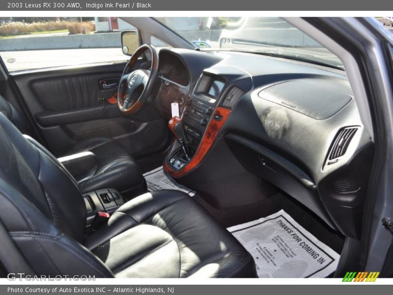 Indigo Ink Pearl / Black 2003 Lexus RX 300 AWD