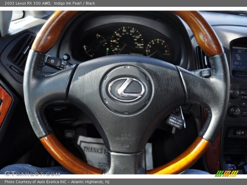 Indigo Ink Pearl / Black 2003 Lexus RX 300 AWD