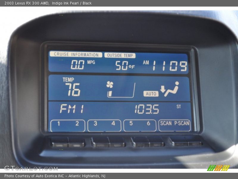 Indigo Ink Pearl / Black 2003 Lexus RX 300 AWD