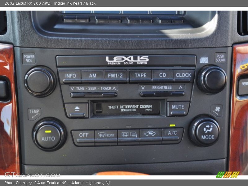 Indigo Ink Pearl / Black 2003 Lexus RX 300 AWD