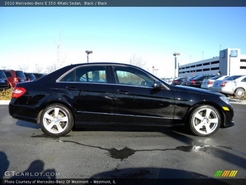Black / Black 2010 Mercedes-Benz E 350 4Matic Sedan