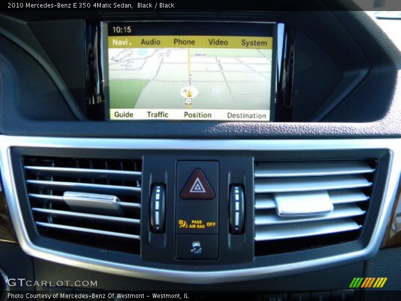 Black / Black 2010 Mercedes-Benz E 350 4Matic Sedan