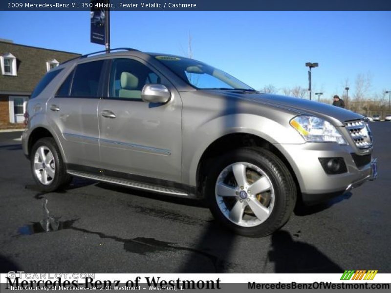 Pewter Metallic / Cashmere 2009 Mercedes-Benz ML 350 4Matic