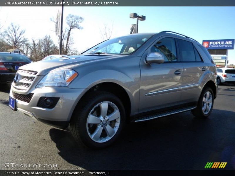 Pewter Metallic / Cashmere 2009 Mercedes-Benz ML 350 4Matic
