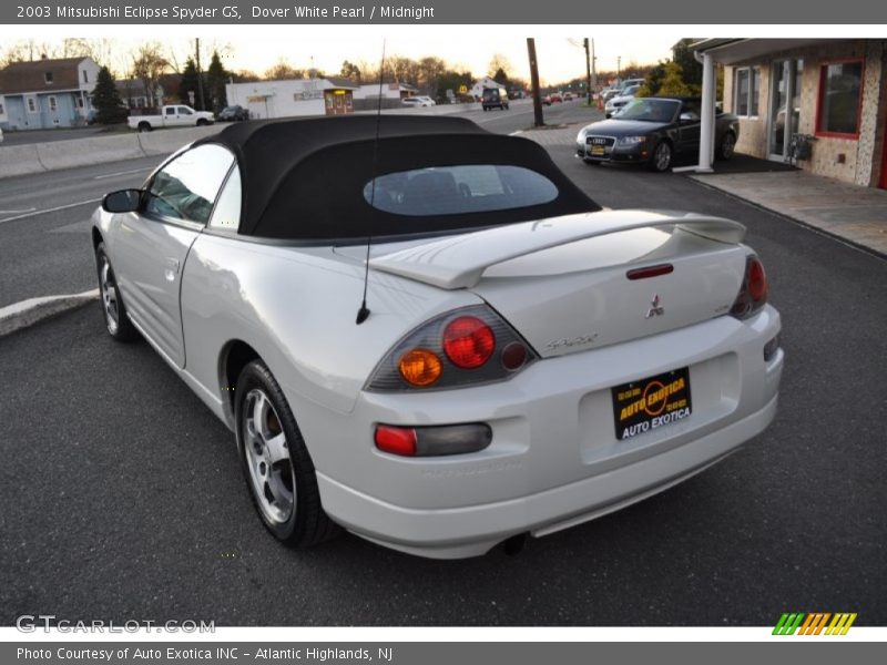 Dover White Pearl / Midnight 2003 Mitsubishi Eclipse Spyder GS