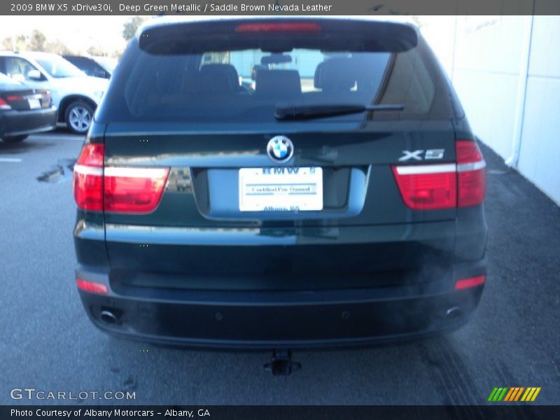 Deep Green Metallic / Saddle Brown Nevada Leather 2009 BMW X5 xDrive30i