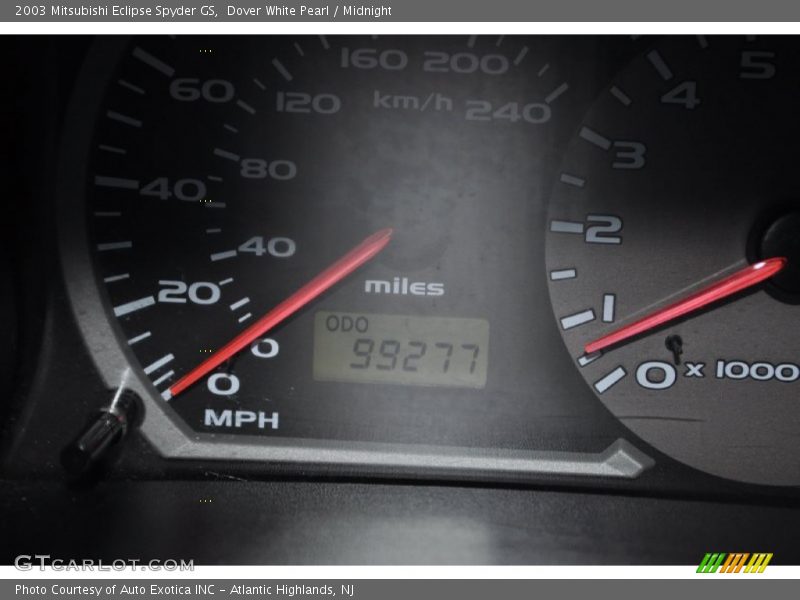 Dover White Pearl / Midnight 2003 Mitsubishi Eclipse Spyder GS