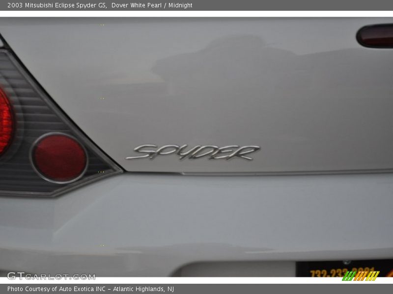 Dover White Pearl / Midnight 2003 Mitsubishi Eclipse Spyder GS