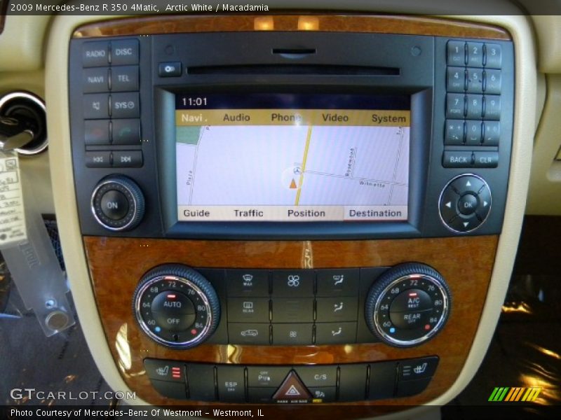 Arctic White / Macadamia 2009 Mercedes-Benz R 350 4Matic