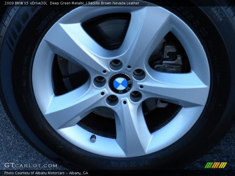 Deep Green Metallic / Saddle Brown Nevada Leather 2009 BMW X5 xDrive30i