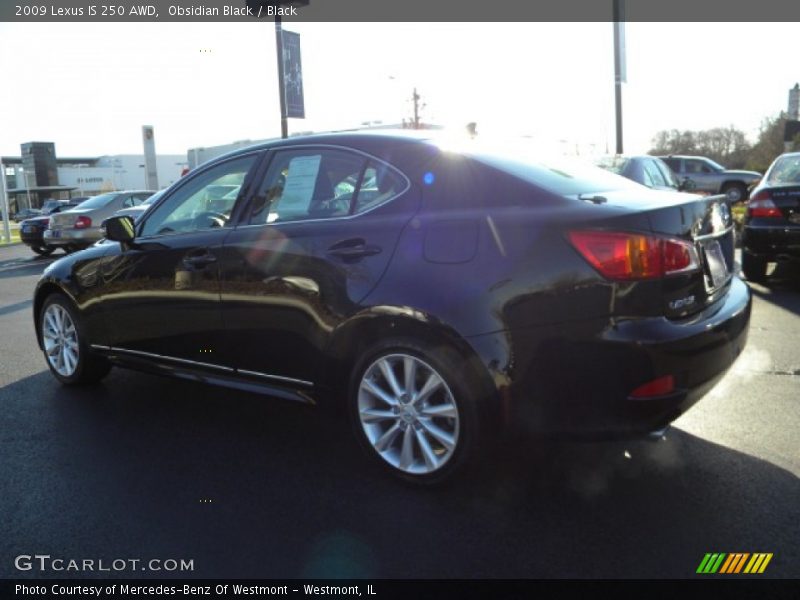 Obsidian Black / Black 2009 Lexus IS 250 AWD