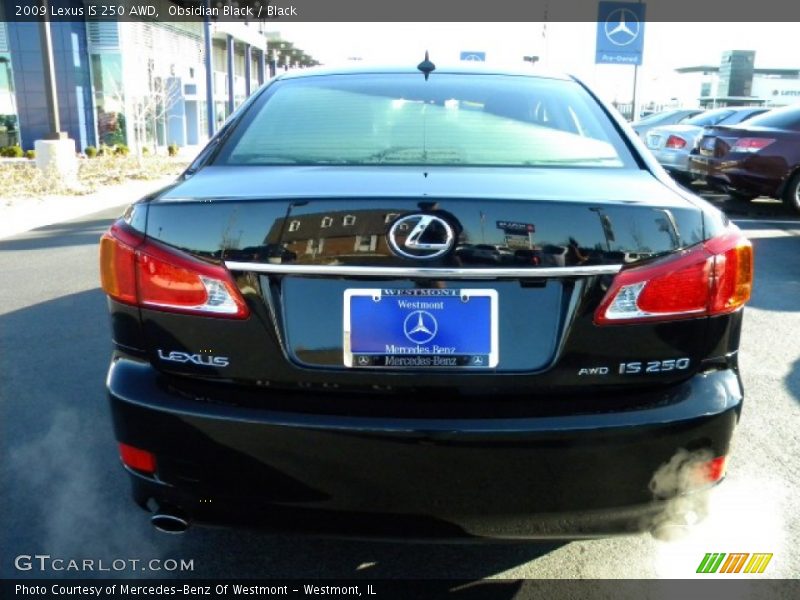 Obsidian Black / Black 2009 Lexus IS 250 AWD